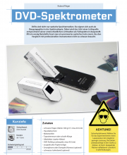Mit Pappe und einer DVD ist ein Spektroskop zur Lichtanalyse schnell gebaut