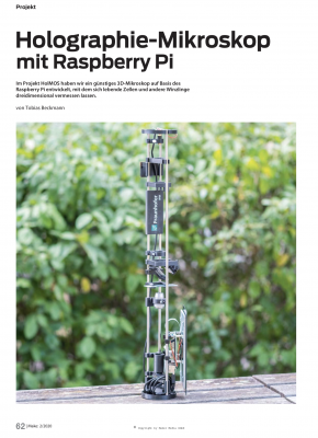 Ein günstiges 3D-Mikroskop mit dem Raspberry Pi und freier Software