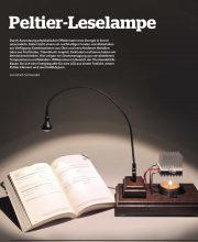 Dank des Peltier-Effekts kann man Strom erzeugen und eine USB-Lampe betreiben