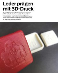 Leder prägen mit 3D-Druck