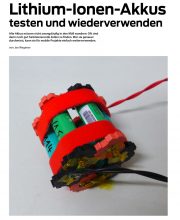 Lithium-Ionen-Akkus testen und wiederverwenden