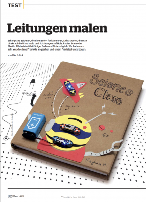 Mit leitfähiger Tinte eigene Schaltungen malen statt zu löten
