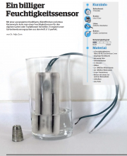 Ein Feuchtigkeitssensor zum Experimentieren und zur Gartenbewässerung.