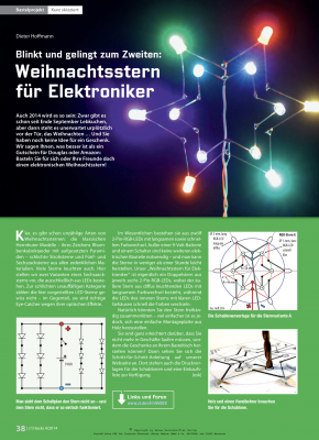 Blinkt und gelingt: Bunten LED-Stern bauen.